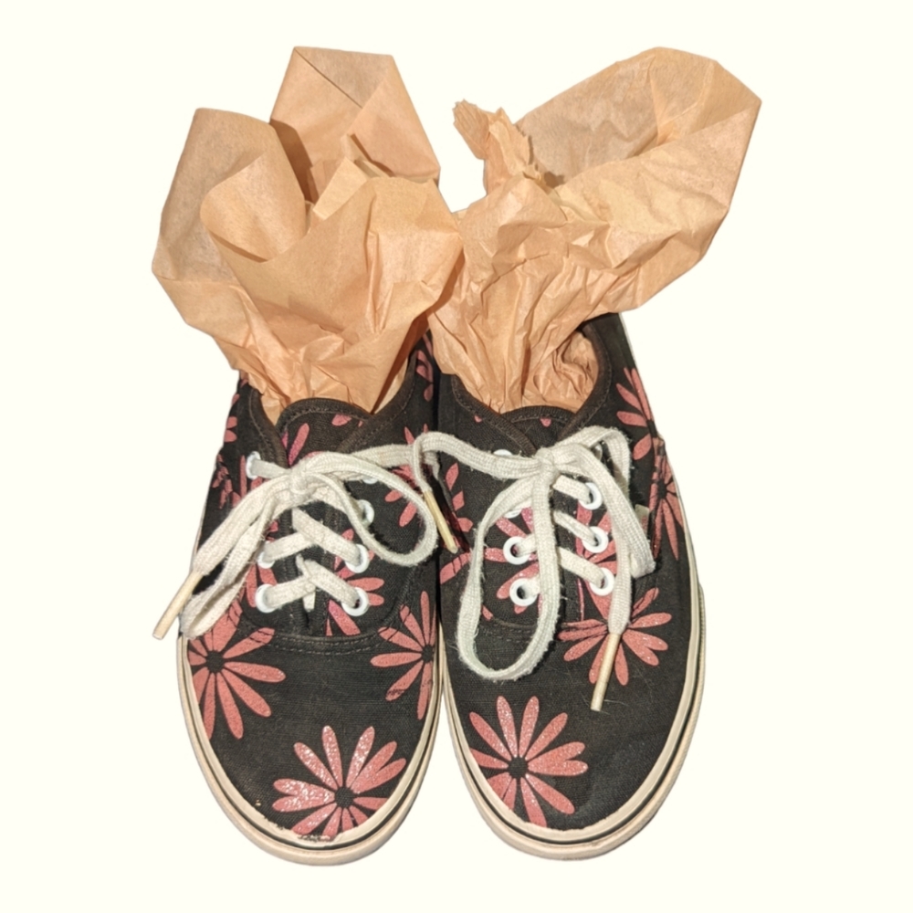 Pink and Black Vans
